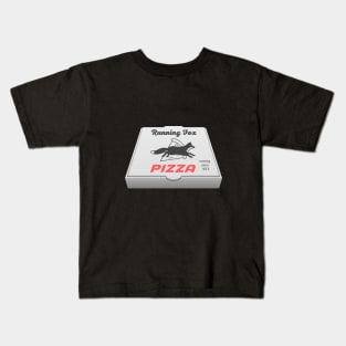 Running fox pizza Kids T-Shirt